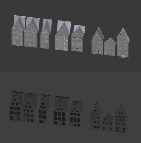 Medieval town facades preview image